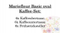 Preview: 1041004016 Mariefleur Basic oval, Kaffee-Set, 6 Personen