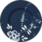 Preview: 1042072660 Alt Luxemburg Brindille, bread plate blue