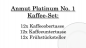 Preview: 1046364005 Anmut Platinum No. 1, Kaffee-Set, 12 Personen