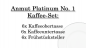 Preview: 1046364006 Anmut Platinum No. 1, coffee set, 6 persons