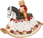 Preview: 1483276551, Villeroy & Boch, Christmas Toys, Porzellan - Kerzenständer in Schaukelpferd Optik