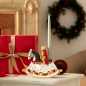 Preview: Villeroy & Boch,  Christmas Toys, Porcelain candlestick in rocking horse optics