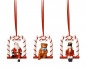 Preview: 1483316691, Villeroy & Boch, Nostalgic Ornaments, swing ornaments, set of 3 pieces.