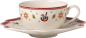 Preview: 1485851293, Villeroy & Boch, Toy's Delight, Kaffee-/Teetasse mit Untertasse, weiss, 2 tlg