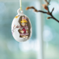 Preview: 1486626877, Villeroy & Boch, Bunny Tales, Ei-Ornament Anna, Blüten rosa