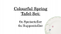 Preview: 1486634004, Colourful spring, dinner set, 6 persons