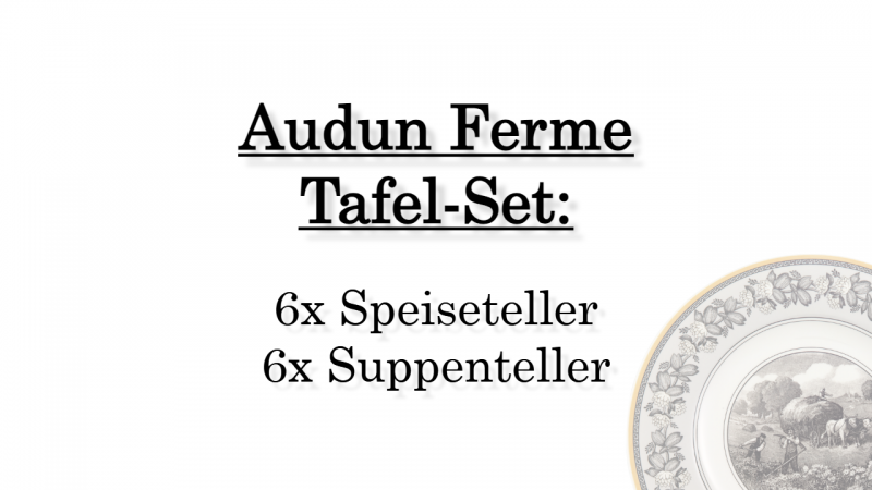 1010674004 Audun Ferme, Tafel-Set, 6 Personen