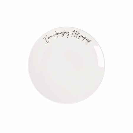 1016216153, Villeroy & Boch, Statement, Breakfast Plate "I'm Amazing not perfect", 21,2cm