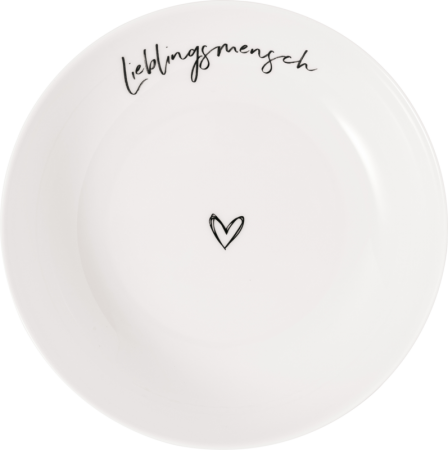 1016216501 Statement, flat bowl, "Lieblingsmensch"