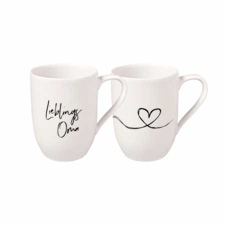 1016218410 Statement mug with handle "Lieblingsoma" set of 2