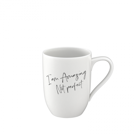 1016219655, Villeroy & Boch, Statement mug with handle, I am Amazing not Perfect