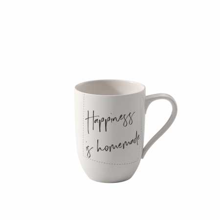 1016219671 Statement, Becher mit Henkel, Happiness is homemade