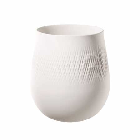 1016815512 Manufacture Collier blanc, vase Carré large