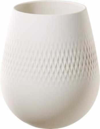 1016815514, Villeroy & Boch, Manufacture Collier blanc, Vase Carré small, 14 cm