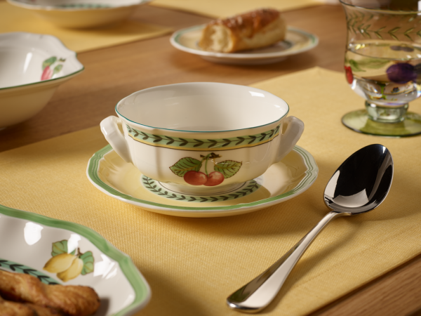 1022812500 French Garden Fleurence, Suppentasse mit Untertasse, 2 tlg.