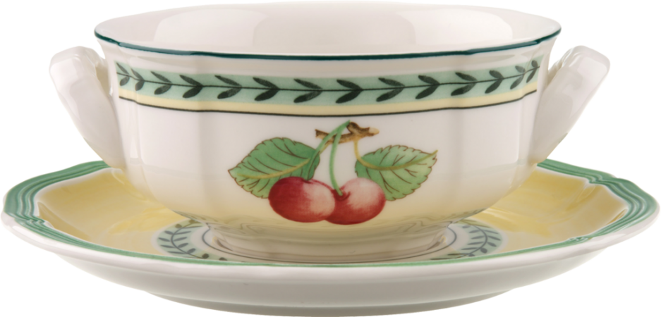 1022812500 French Garden Fleurence, soup cup with saucer, 2 pcs.