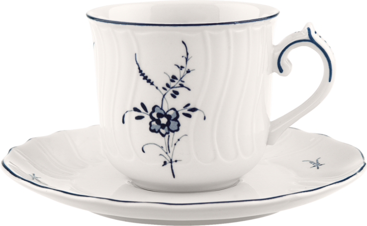 1023411290 Alt Luxemburg, coffee cup with saucer, 2 pcs.