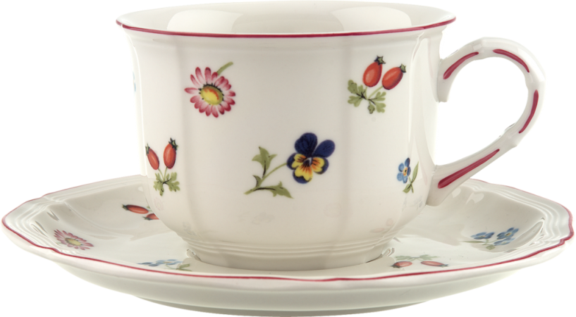 Villeroy & Boch, Petite Fleur, breakfast cup with saucer, 2pcs.