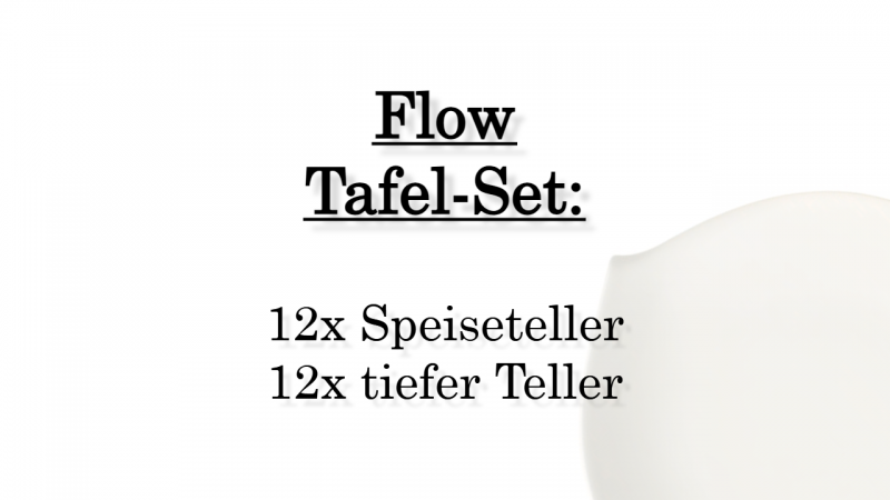 1034204003 Flow, dinner set, 12 persons