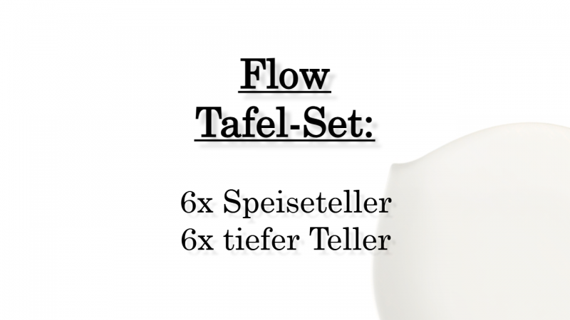 1034204004 Flow, Tafel-Set, 6 Personen