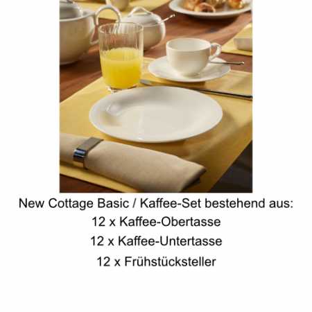 1034604005, Villeroy & Boch, New Cottage Basic, Coffee Set 12 Pers., 36 pcs.