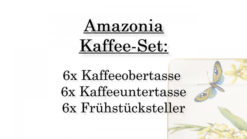 1035144006 Amazonia, coffee-set, 6 persons