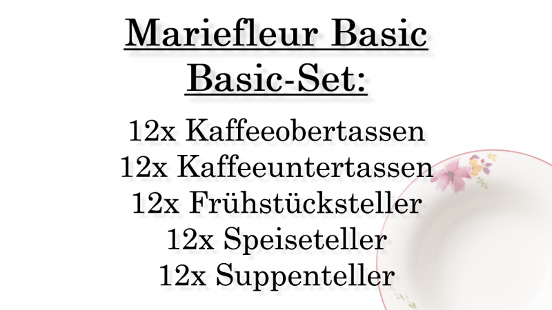 1041004001 Mariefleur Basic, basic set, 12 persons