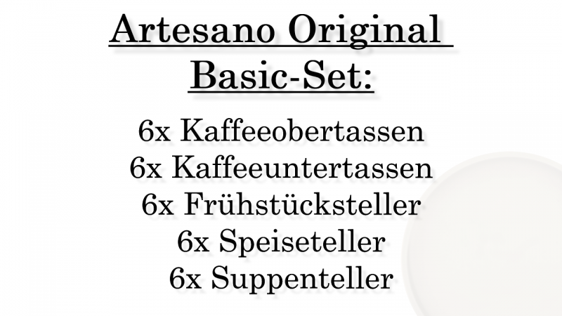 1041304002 Artesano Original, basic set, 6 persons