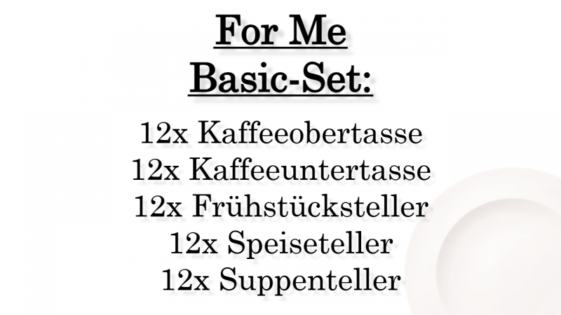 1041534001 For Me, basic set, 12 persons