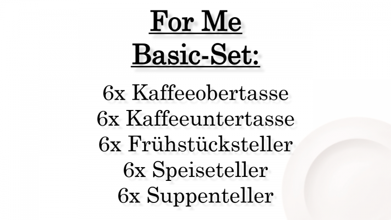 1041534002 For Me, Basic-Set, 6 Personen