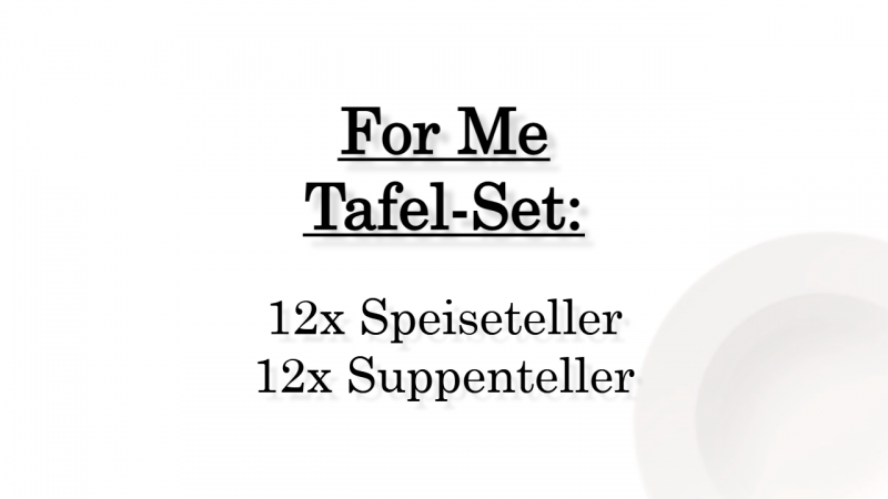 1041534003 For Me, Tafel-Set, 12 Personen