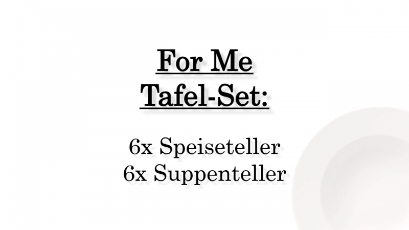 1041534004 For Me, Tafel-Set, 6 Personen