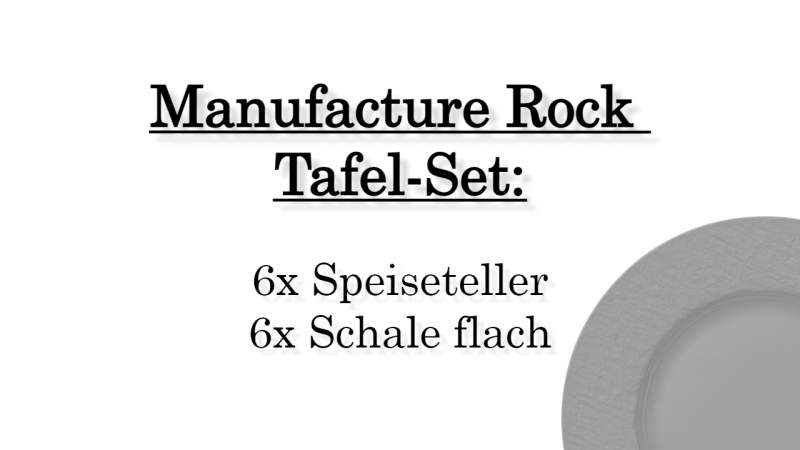 1042394004 Manufacture Rock, Tafel-Set, 6 Personen