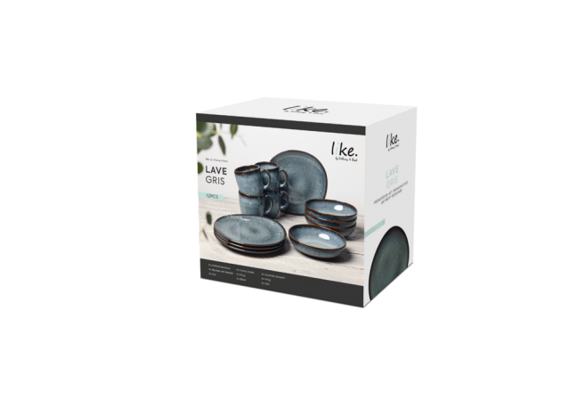 1042599028 Lave gris, breakfast set, 12 pcs.