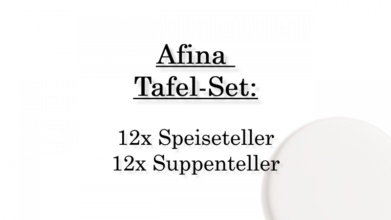 1042934003 Afina, dinner set, 12 persons