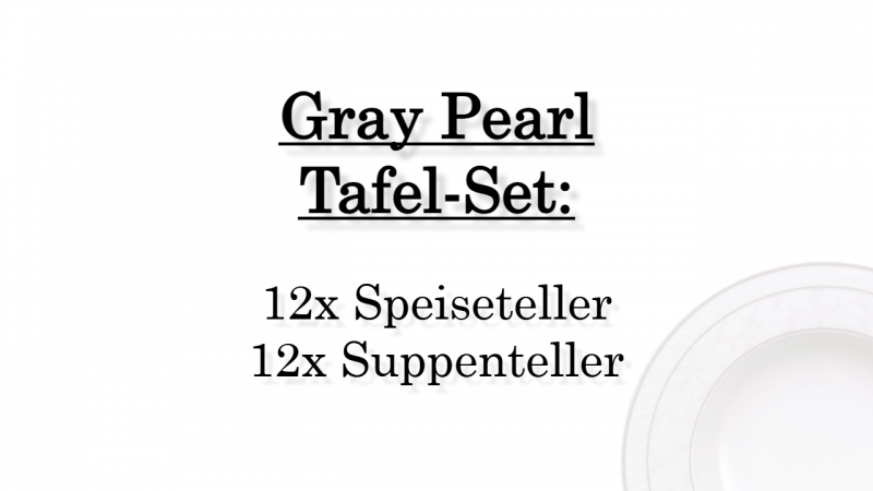 1043920004 Gray Pearl, dinner set, 12 persons