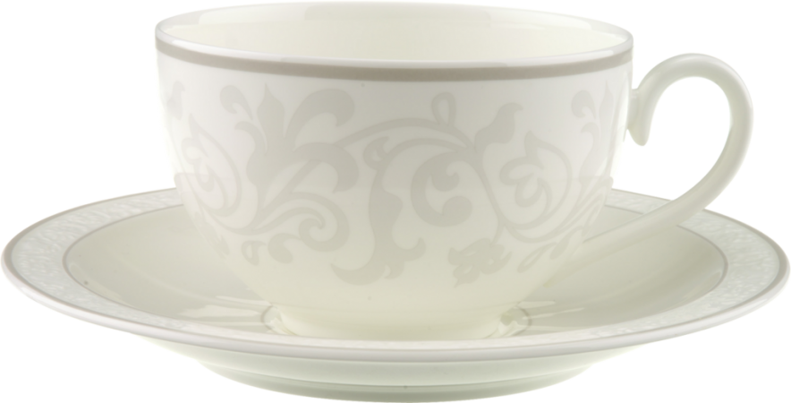 1043921230 Gray Pearl, breakfast cup with saucer, 2 pcs.