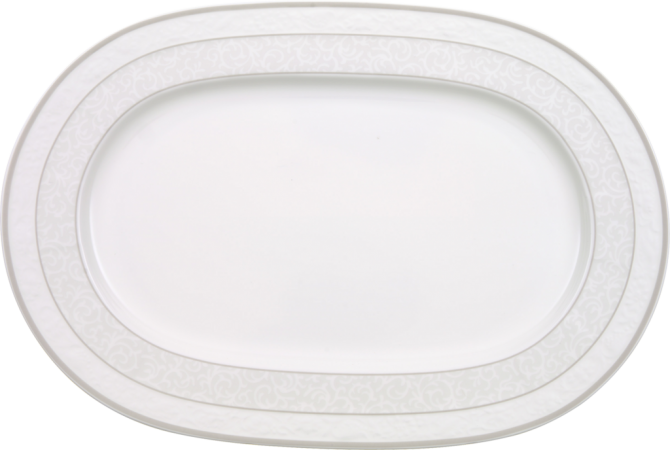 1043922960 Gray Pearl, oval plate