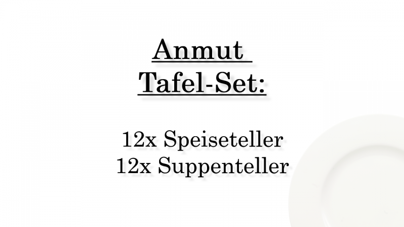 1045454003 Anmut, Tafel-Set, 12 Personen