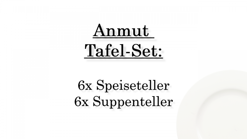 1045454004 Anmut, Tafel-Set, 6 Personen