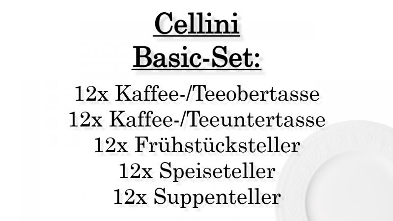 1046004006 Cellini, basic set, 12 persons