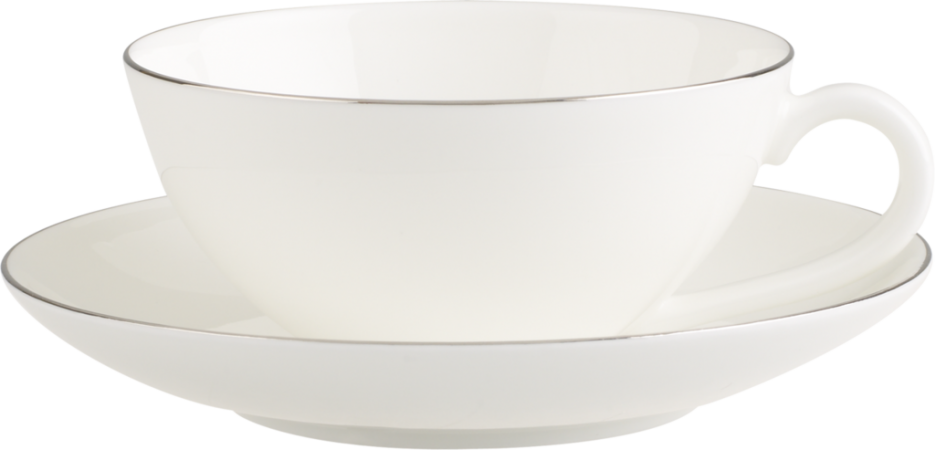 1046361260 Anmut Platinum No. 1, tea cup with saucer, 2 pcs.