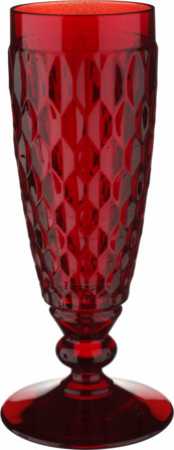 Villeroy & Boch, Boston coloured, Champagne glass red, 163mm, 0,15l