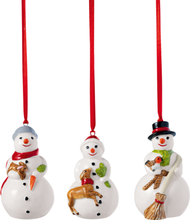 1483316693, Villeroy & Boch, Nostalgic Ornaments, snowmen, 3 pcs.