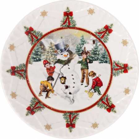 1483323660, Villeroy & Boch, Toy's Fantasy large bowl, building a snowman