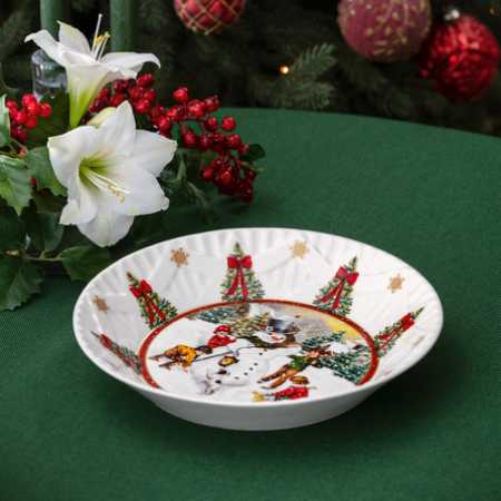 1483323660, Villeroy & Boch, Toy's Fantasy large bowl, building a snowman