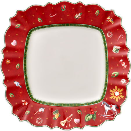 1485852626, Villeroy & Boch, Toy´s Delight, Speiseteller eckig rot