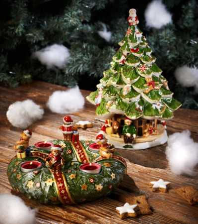 1486025861, Villeroy & Boch, Christmas Toys Memory, großer Tannenbaum mit Kindern, 30cm