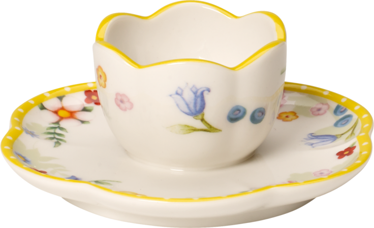 1486381960,Villeroy & Boch, Spring Awakening, Eierbecher mit Unterteller