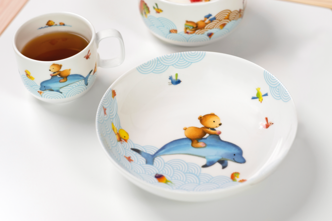 1486642752, Villeroy & Boch, Happy as a Bear, children's plate, deep 19.5 cm